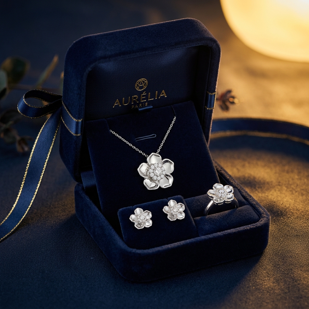 PAIS heritage silver jewellery set