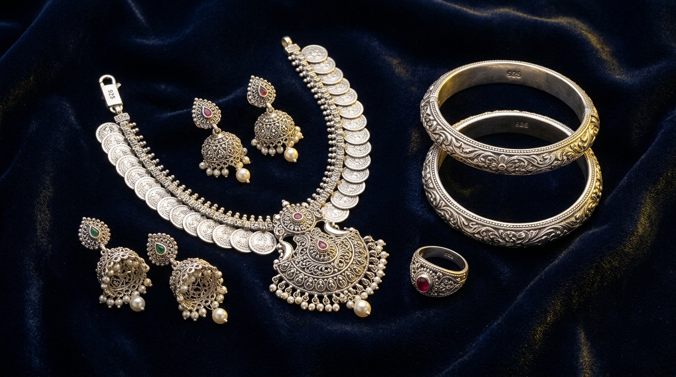 PAIS 92.5 pure silver jewellery